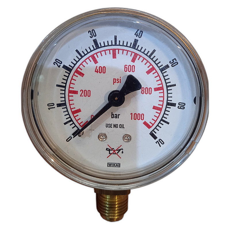 Manómetro Ø63 1/4G N2 70 bar