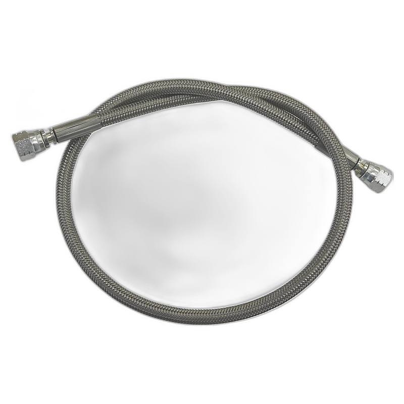 Tubo flexible 1/4 Recto x 1/4 Recto x 750 mm