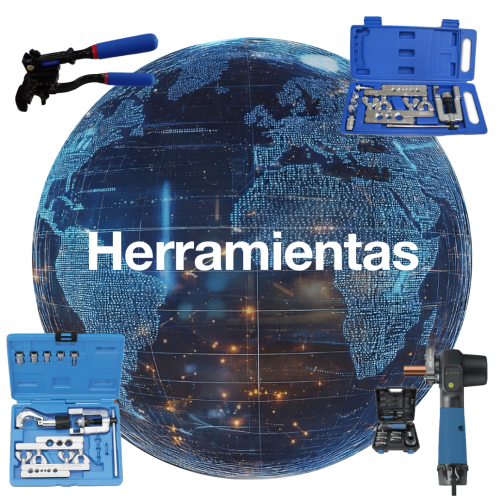 Herramientas para refrigeración, climatización y mantenimiento HVAC/R