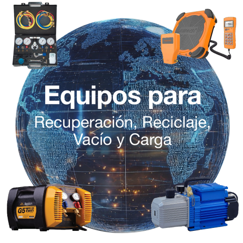 Equipos de recuperación, vacío y carga de refrigerante